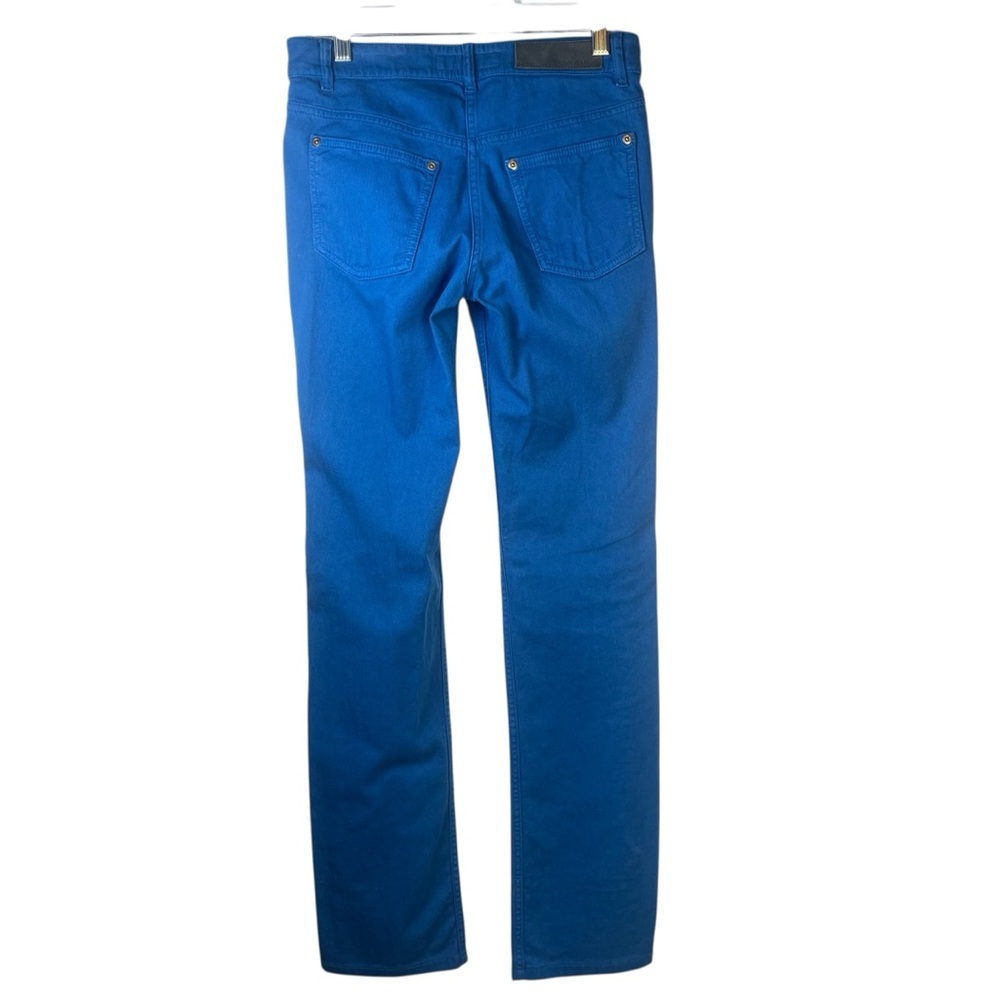Yves Saint Laurent YSL Blue Straight Leg Jeans Low Rise Stretch Denim EU 36 US 6 - Picture 2 of 14